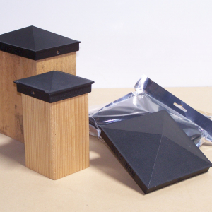 Post Caps | Pyramid | 4×6 | 6×6 | 8×8 | Black